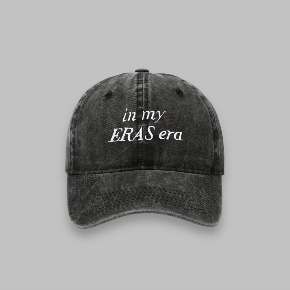 TAYLOR SWIFT Inspired In my ERAS Era‎ baseball cap Embroidered Gift Dark Grey 🏰